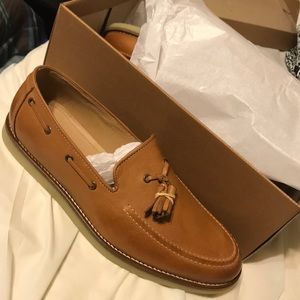 Brown loafers